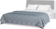 Двуспальная кровать Аквилон Акцент №16М 160x200 (белое сияние/конфетти сильвер) - 