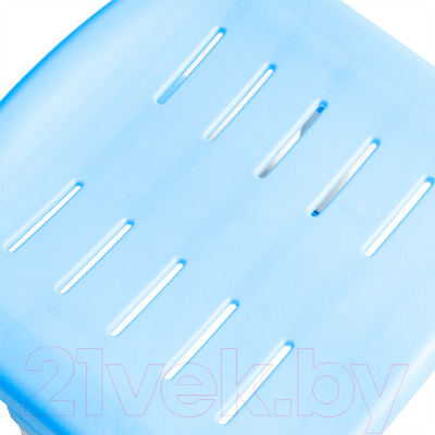 Парта+стул Anatomica Avgusta с ящиком, подставкой и светильником (белый/голубой)