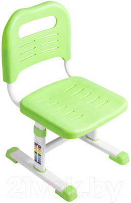 Парта+стул Anatomica Avgusta с ящиком, подставкой и светильником (клен/зеленый)