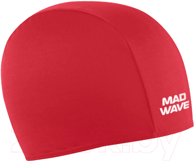 Шапочка для плавания Mad Wave Poly II (красный)
