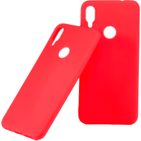 Чехол-накладка Case Matte для Redmi Note 7 (красный матовый, фирменная упаковка) - 