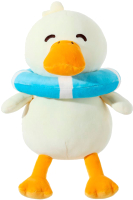Мягкая игрушка Miniso Diving Duck Series. Утка с кольцом для плавания / 4822 - 
