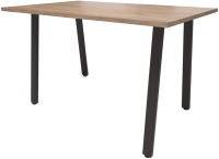 Обеденный стол Millwood Леон Л18 100x70x75 (дуб табачный Craft/металл черный) - 