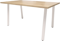 Обеденный стол Millwood Леон Л18 120x70x75 (дуб табачный Craft/металл белый) - 