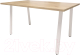Обеденный стол Millwood Леон Л18 120x70x75 (дуб табачный Craft/металл белый) - 