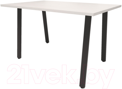 Обеденный стол Millwood Леон Л18 120x70x75 (дуб белый Craft/металл черный)