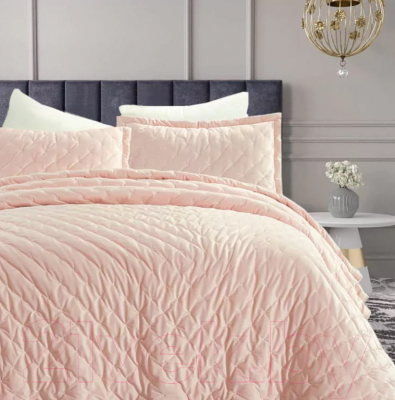 Набор текстиля для спальни Arya Ansel / 8680943114068 (розовый)