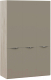 Шкаф ТриЯ Глосс с 3 дверями со стеклом СМ-319.07.431 (баттл рок/стекло мокко матовый) - 