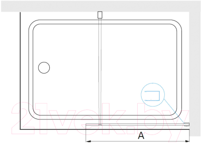 Изображение товара Стеклянная шторка для ванны RGW SC-050 / 351105009-11
