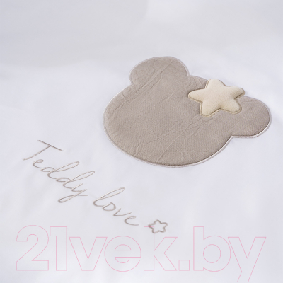 Комплект постельный для малышей Perina Teddy Love / ТЛ6-01.12 (6пр, песочный)