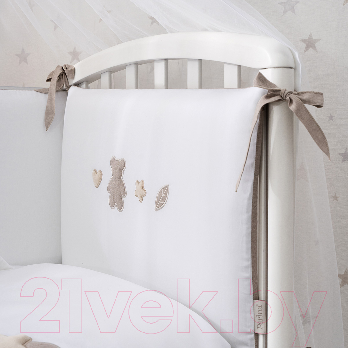 Комплект постельный для малышей Perina Teddy Love / ТЛ6-01.12 (6пр, песочный) — фото 3