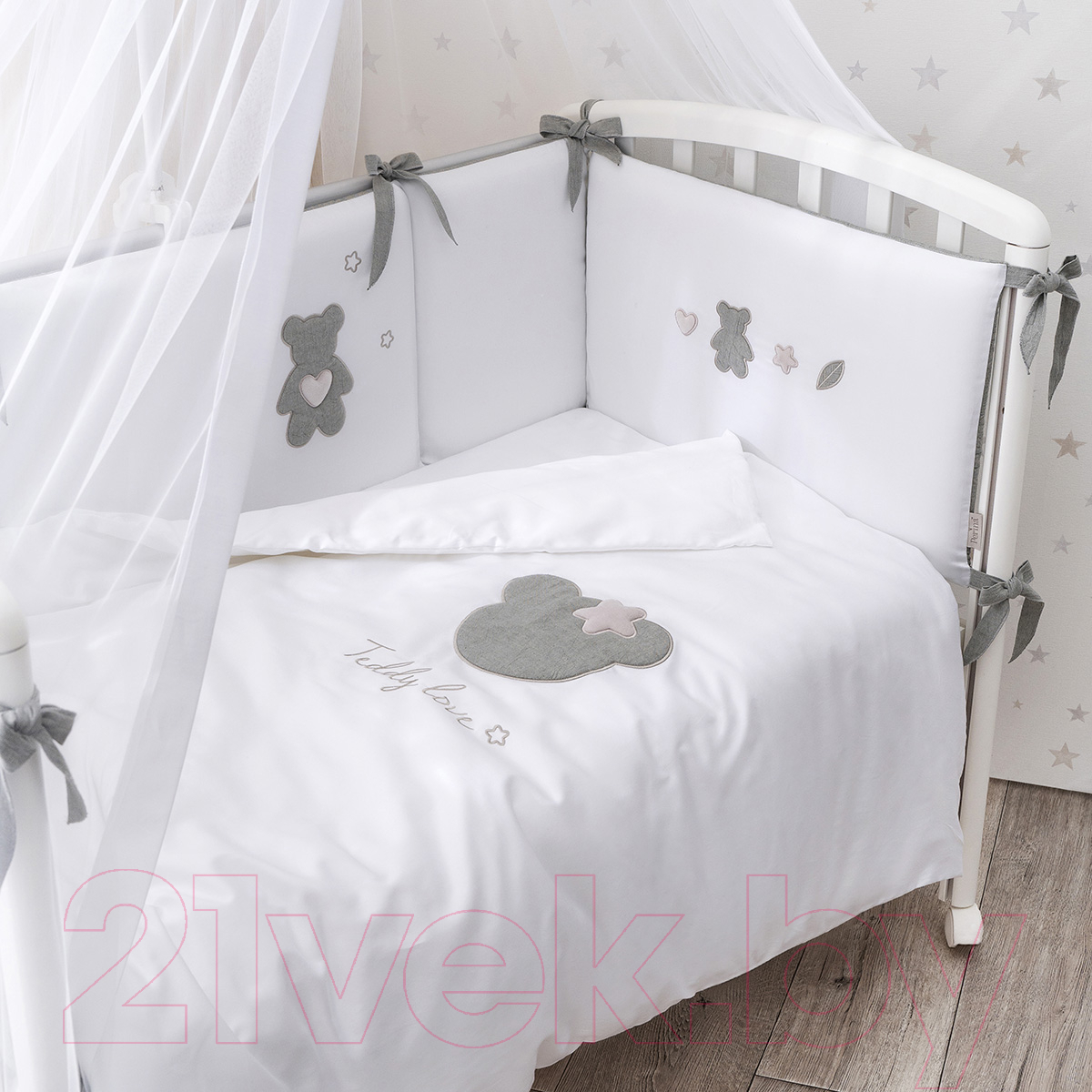 Комплект постельный для малышей Perina Teddy Love / ТЛ6-01.13