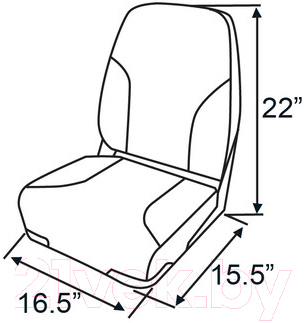 Сиденье для лодки Ho Star Limited 75101 (белый/синий)