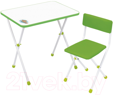 Комплект мебели с детским столом Ника КНД1/С (салатовый)