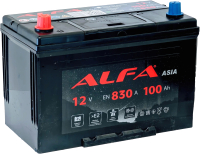 Автомобильный аккумулятор ALFA battery Asia JL 830A (100 А/ч) - 