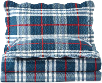 Набор текстиля для спальни Arya Ecose / 8680943102447 (белый/синий) - 