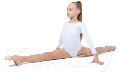 Купальник для художественной гимнастики Grace Dance 871221 (р-р 30, белый)