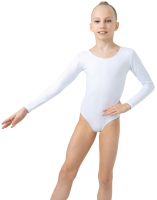 Купальник для художественной гимнастики Grace Dance 871222 (р-р 32, белый) - 