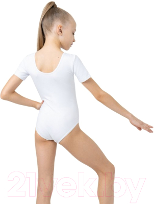 Купальник для художественной гимнастики Grace Dance 1176164 (р-р 34, белый)