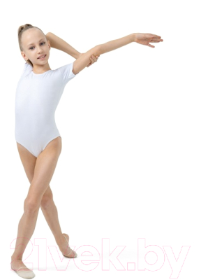 Купальник для художественной гимнастики Grace Dance 1176165 (р-р 36, белый)
