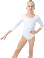 Купальник для художественной гимнастики Grace Dance 871235 (р-р 30, белый) - 