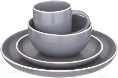 Набор столовой посуды Lefard Pandora / 577-174 (серый)