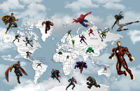 

Фотообои бесшовные Citydecor, Superhero 2