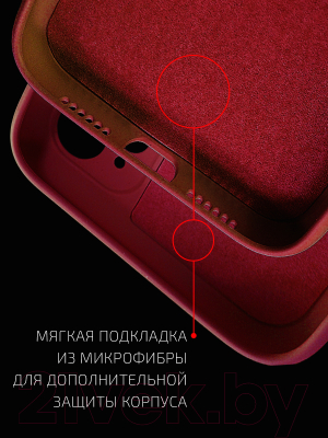 Чехол-накладка Volare Rosso Jam для Galaxy A12 (красный)