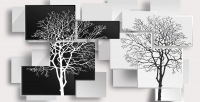 

Фотообои бесшовные Citydecor, Дерево 3D Инь-янь