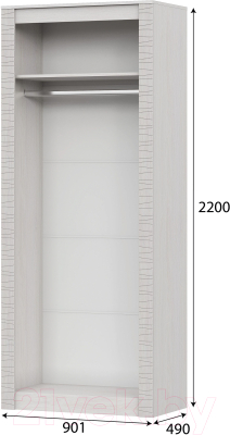 Изображение товара Шкаф Mio Tesoro Гамма 20 универсальный Серия №4 (ясень анкор светлый/сандал светлый)