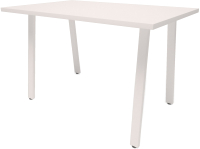 Обеденный стол Millwood Леон Л18 130x80x75 (белый/металл белый) - 