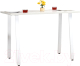Обеденный стол Millwood Леон Л18 130x80x75 (дуб белый Craft/металл белый) - 