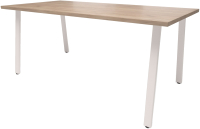 Обеденный стол Millwood Леон Л18 130x80x75 (дуб табачный Craft/металл белый) - 