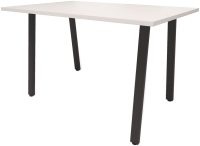 Обеденный стол Millwood Леон Л18 130x80x75 (дуб белый Craft/металл черный) - 
