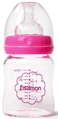 Бутылочка для кормления Fissman 9167 (розовый)