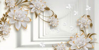 

Фотообои бесшовные Citydecor, Цветочная абстракция 8 3D