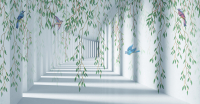 

Фотообои бесшовные Citydecor, Flower Tunnel 3D 2