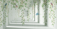 

Фотообои бесшовные Citydecor, Flower Tunnel 3D 3