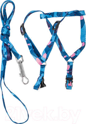 Изображение товара Шлея с поводком Сима Косточка / 103017