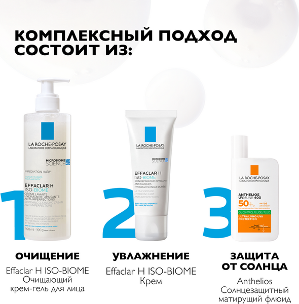 Гель для умывания La Roche-Posay Effaclar H Iso-Biome (390мл)