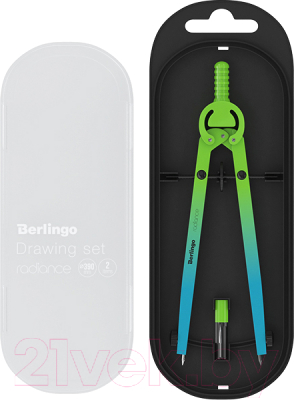 Готовальня Berlingo Radiance / DS_01002a (голубой/зеленый градиент)
