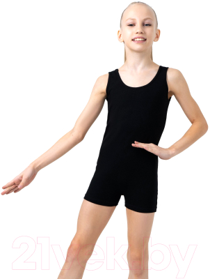 Комбинезон гимнастический Grace Dance 1431657 (р-р 30, черный)