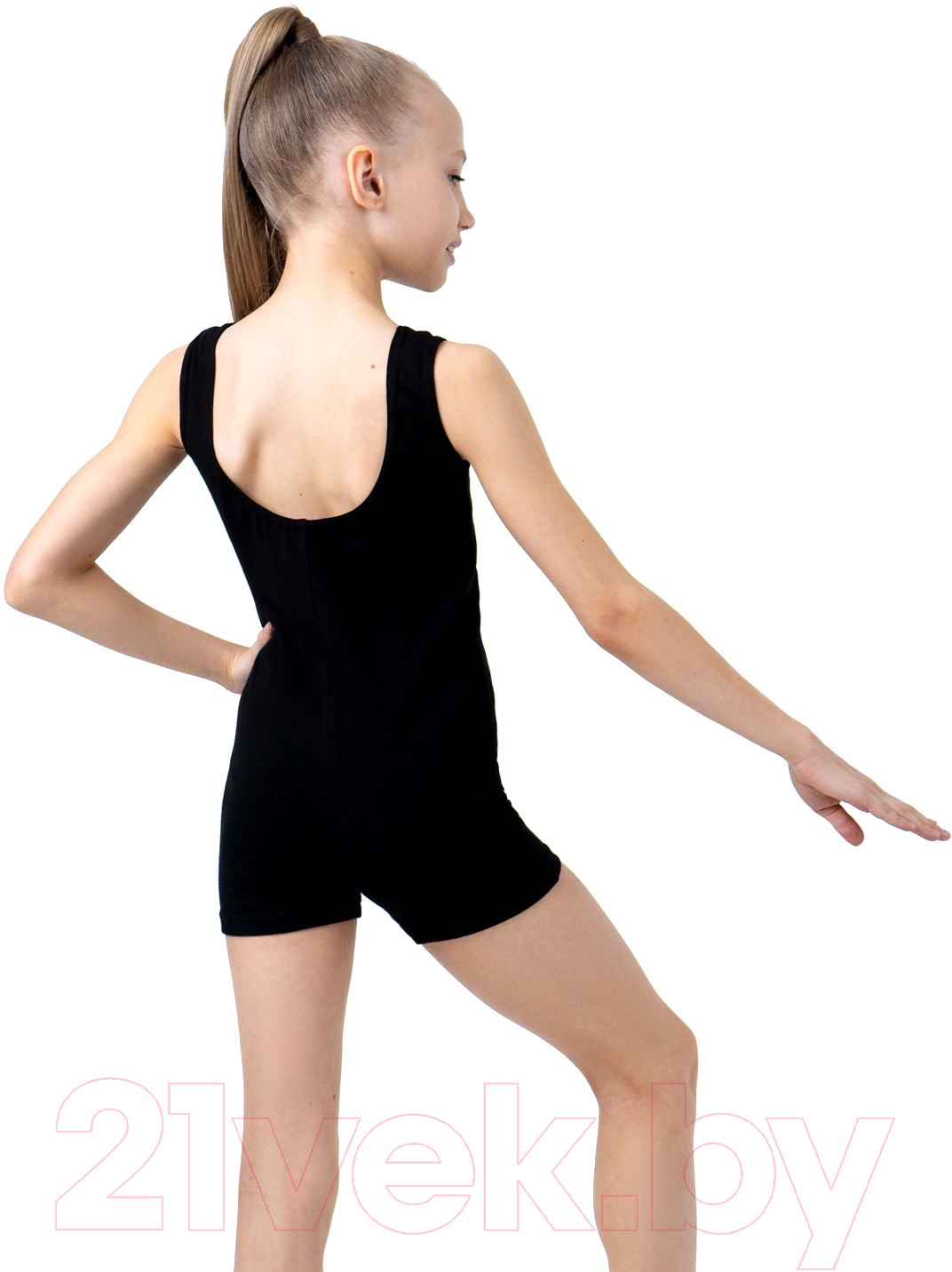 Комбинезон гимнастический Grace Dance 1431659 (р-р 34, черный) — фото 2