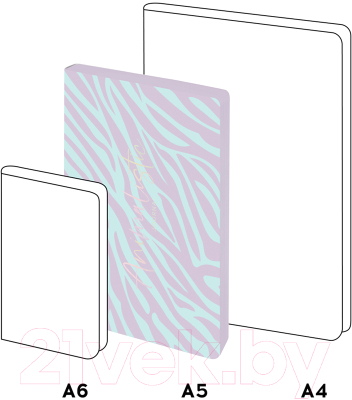 Изображение товара Ежедневник Greenwich Line Vision. Animal print. Zebra A5 / ENA5_38808 (136л)