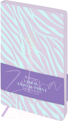 Изображение товара Ежедневник Greenwich Line Vision. Animal print. Zebra A5 / ENA5_38808 (136л)