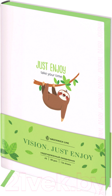 Изображение товара Ежедневник Greenwich Line Vision. Just enjoy A5 / ENA5-30158 (136л)