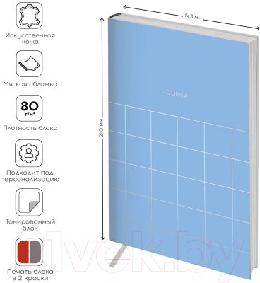 Изображение товара Ежедневник Greenwich Line Vision. Quadro. Icy blue A5 / ENA5_38806 (136л)