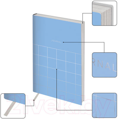 Изображение товара Ежедневник Greenwich Line Vision. Quadro. Icy blue A5 / ENA5_38806 (136л)