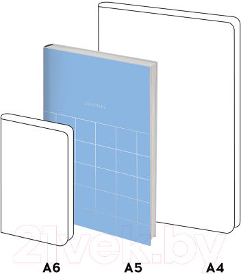 Изображение товара Ежедневник Greenwich Line Vision. Quadro. Icy blue A5 / ENA5_38806 (136л)