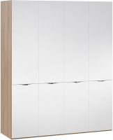 Шкаф ТриЯ Глосс с 4 зеркальными дверями СМ-319.07.443 (яблоня беллуно) - 